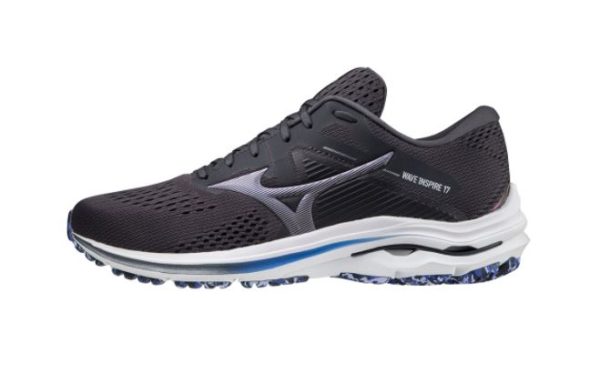 Mizuno Wave Inspire 17 Running Shoe Grey Voilet Blue (Men's)   uk13