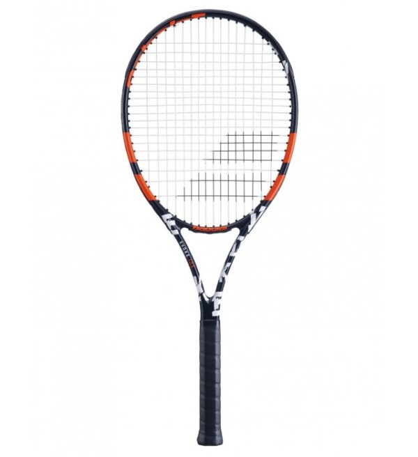 Babolat Evoke Tennis Racket Black/Orange (Assorted Grip sizes 2, 3, 4)