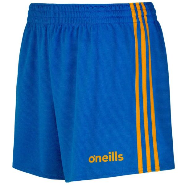 GAA O'Neills Mourne Shorts 3 Stripe Shorts Royal/Amber