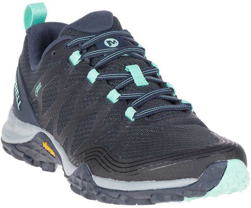 Merrell Siren 3 GTX Gortex Navy Blue Hiking Walking Shoe Ladies 6.5 7.5