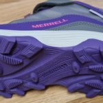 Merrell MOAB SPD Waterproof Velco Closing Hiking Boot Grey/Purple (Girls) - Image 3