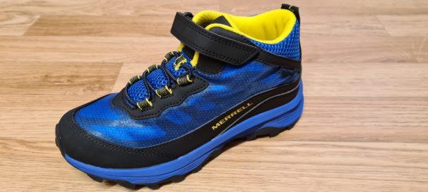 Merrell MOAB SPD Waterproof Velco Closing Hiking Boot Royal/Black (Boys)
