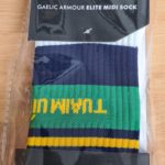 Gaelic Armour Toomevara Tuaim Uí Mheara Camogie Midi Socks White/Green/Amber Navy - Image 2