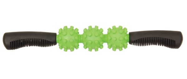 Fitness Mad Atom Massage Stick  40cm Black/Lime Green