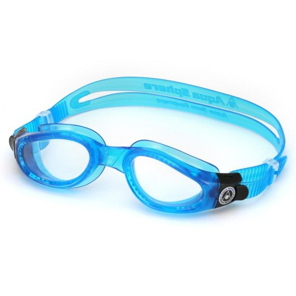 Aqua Sphere Kaiman Clear Lens Swimming Goggles Blue (Adult)