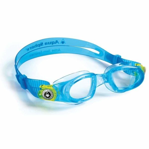 AquaSphere Moby Goggle Clear Lens Aqua Lime (Kids)
