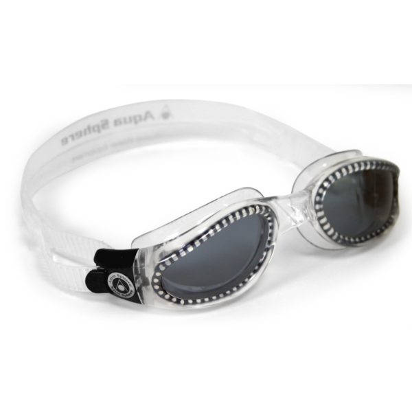 Aqua Sphere Kaiman Smoke Lens Swimming Goggles Clear (Adult)