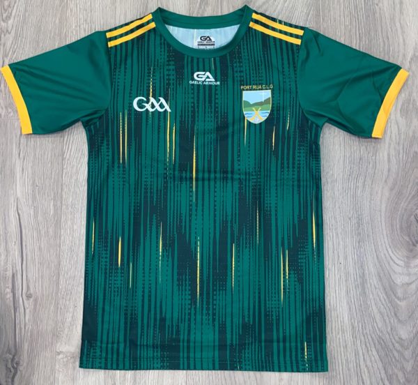 Portroe GAA Gaelic Armour Training Jersey Green/Amber Mix  (Age 13)