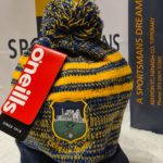 Tipperary GAA Harlem Fleece Lined  Bobble Hat Marine Royal Amber  Youth - Image 7