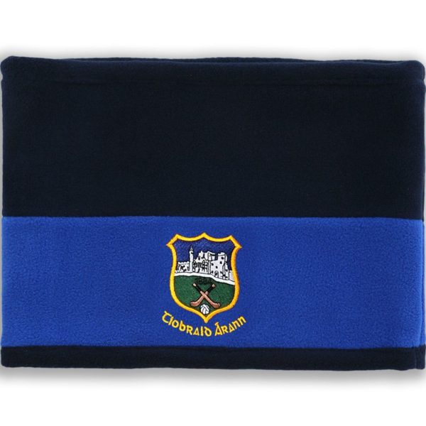 Tipperary GAA Harlem Reversible Fleece Snood Marine Blue Amber