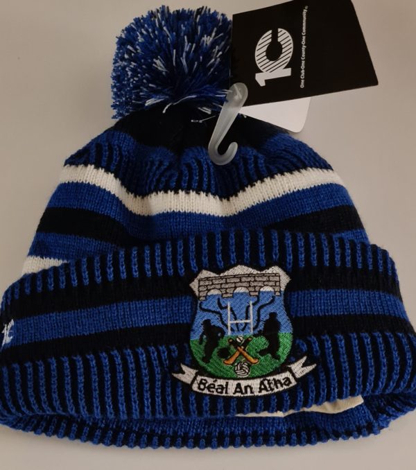Ballina GAA CLUB Crested Bobble Royal Blue/Navy/White