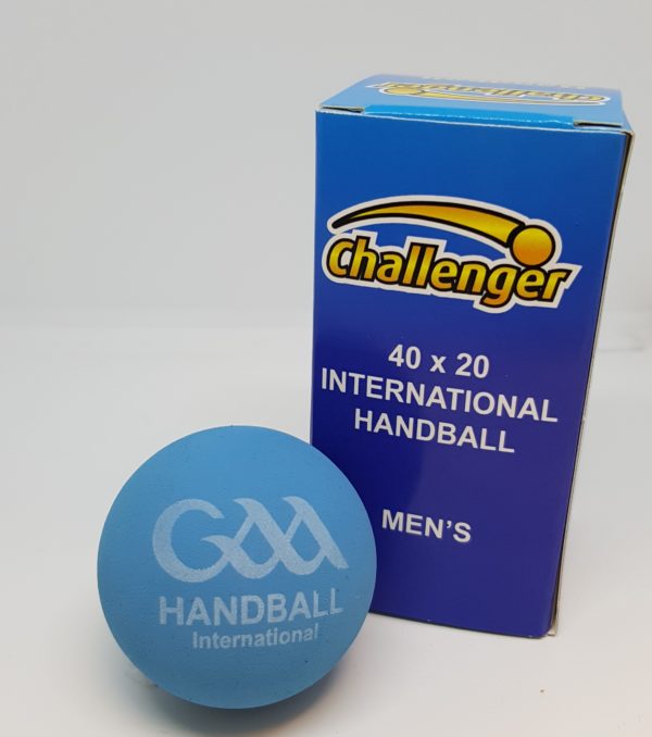 Challenger GAA 40 x 20  International Handball Blue  Unpressurised  (Pack of 2)