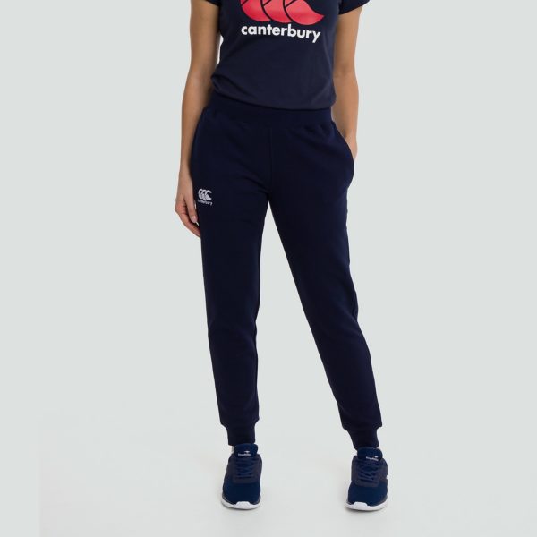 Canterbury Tapered Cuffed Fleece Pant Navy (Ladies)