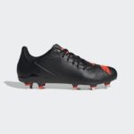 adidas Malice Soft Ground Rugby Boot Black / Solar Red / Cloud White Adults UK 8.5 only - Image 7