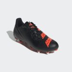 adidas Malice Soft Ground Rugby Boot Black / Solar Red / Cloud White Adults UK 8.5 only - Image 4