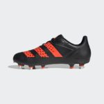 adidas Malice Soft Ground Rugby Boot Black / Solar Red / Cloud White Adults UK 8.5 only - Image 2