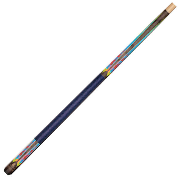 Powerglide Psychedelic Pool Cue 89cm- Tip Size 10mm