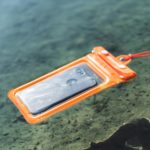 Zone3 Buoyancy Waterproof Phone Pouch Orange Clear - Image 3