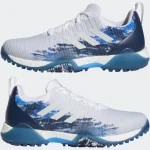 adidas CODECHAOS Spikeless Golf Shoes Cloud White / Grey One / Crew Navy - Image 9