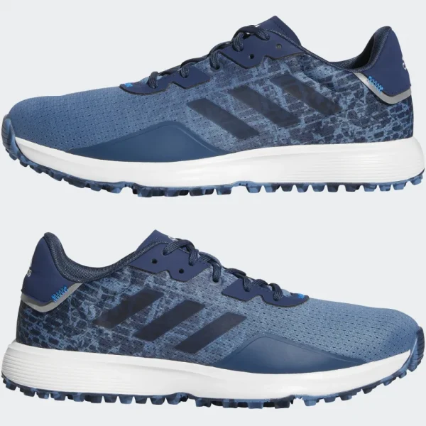 adidas S2G Spikeless Golf Shoes   Altered Blue / Crew Navy / Cloud White (Men's)