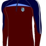 Nenagh CBS Primary School Uniform – Half Zip Top – Navy/Wine/SKY - Image 2