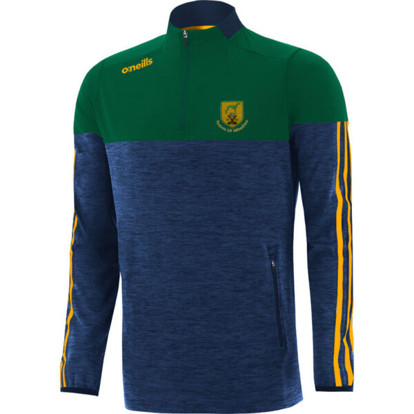 Toomevara GAA O'Neills Osprey Half Zip Top Marine Melange / Bottle Amber (Adults Kids)