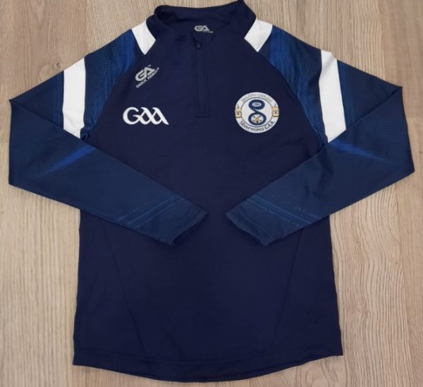 Silvermines GAA Gaelic Armour Half Zip Top Royal/Navy Melange White (Kids / Adults)