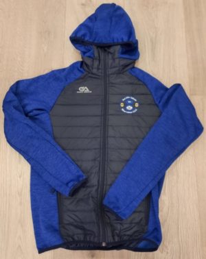 Silvermines GAA Gaelic Armour Hooded Hybrid Jacket Marine/Mel TonalRoyal  age 13