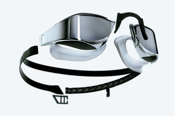 Speedo Fastskin Hyper Elite Mirror Goggles - Black/Grey/Chrome (Adults)