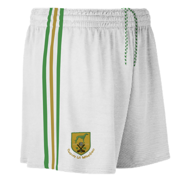 Toomevara GAA Club Mourne Shorts White/Green/Gold (Adults/Kids)