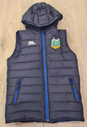 Kiladangan GAA Gaelic Armour Hooded Gilet Navy / Royal (Kids)
