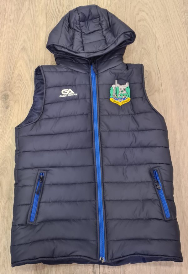 Kiladangan GAA Gaelic Armour Hooded Gilet Navy / Royal (Kids)