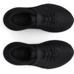 Under Armour Surge 3 Pre-school  Velcro Running Shoe Black/Black (Kids) - Image 3