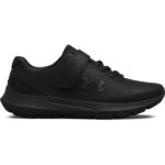 Under Armour Surge 3 Pre-school  Velcro Running Shoe Black/Black (Kids) - Image 2