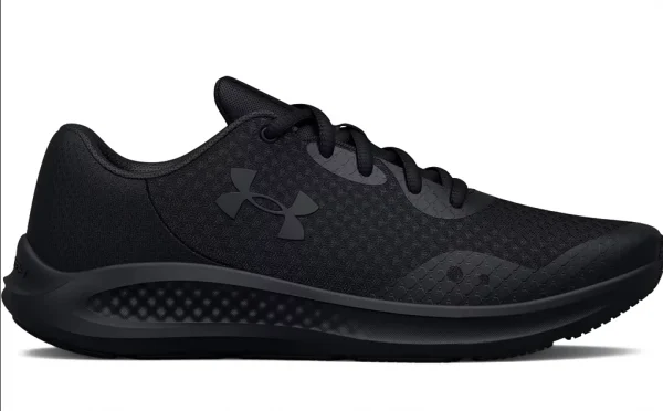Under Armour Persuit 3 Black/Black Running Shoe (Kids)