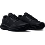 Under Armour Persuit 3 Black/Black Running Shoe (Kids) - Image 5