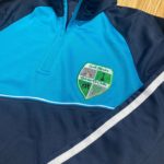 Scoil Mhuire Borrisokane NS School Uniform – Half Zip Top – Navy/Cyan/White - Image 3