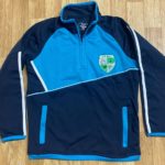 Scoil Mhuire Borrisokane NS School Uniform – Half Zip Top – Navy/Cyan/White - Image 2
