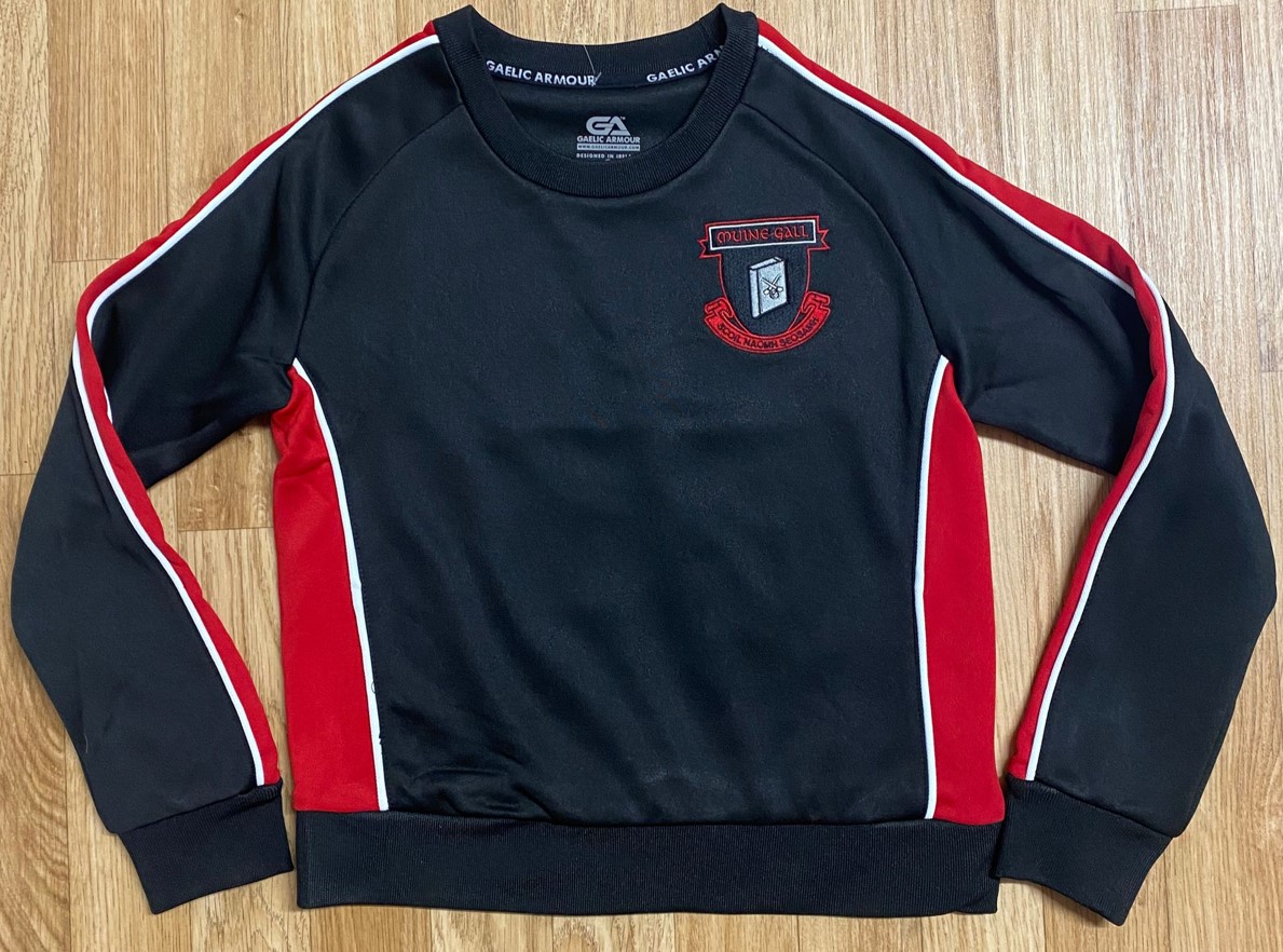 Moneygall NS school uniform Crew Top b red