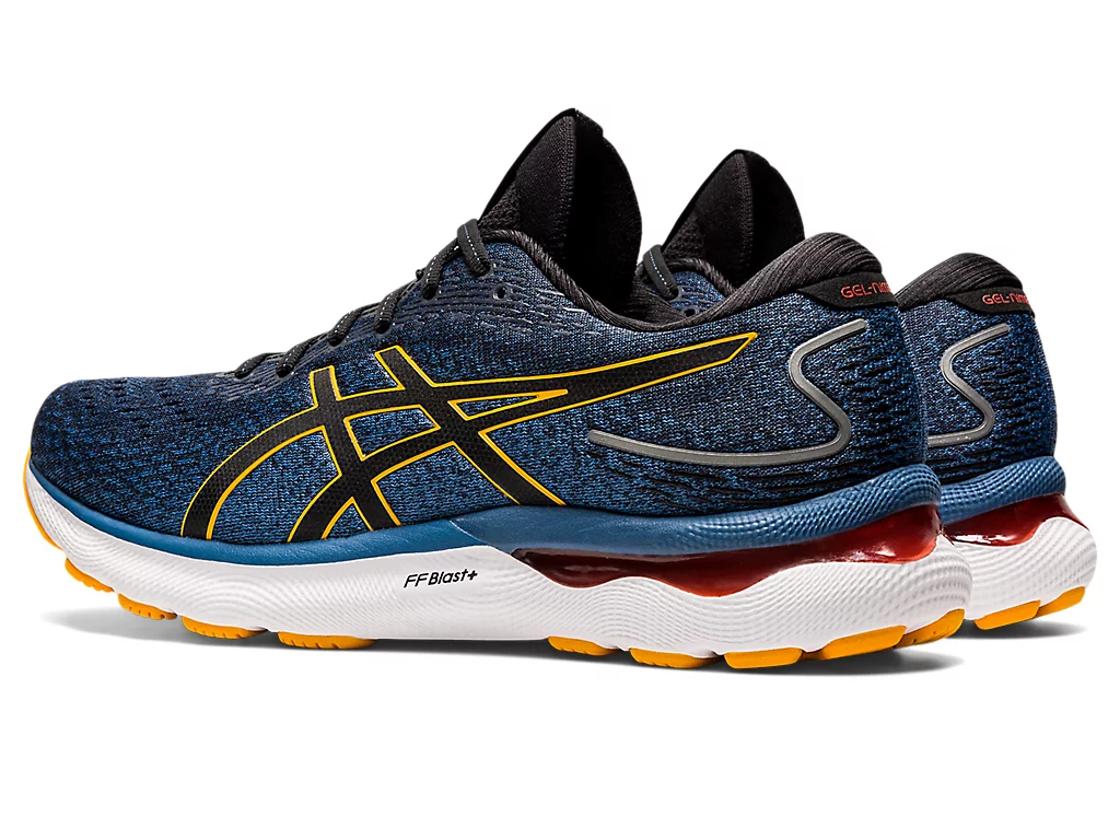 Asics Gel Nimbus 24 Running Shoe Azure Amber Men s