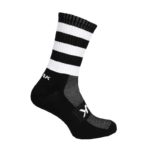 Atak Midi Sock  Black / White Hooped - Image 2