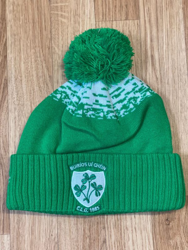 Borrisokane GAA CLUB  Introsport 1C Bobble Hat  Green/White