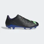 adidas Malice Soft Ground Rugby Boots Core Black / Beam Green / Royal Blue  Adults - Image 6