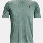 Under Armour UA Tech™ 2.0 Short Sleeve Tee Shirt - Fresco Green / Black (Men's) - Image 2