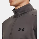 Under Armour Fleece® ¼ Zip Fresh Clay / Black  Black(Men's) - Image 2