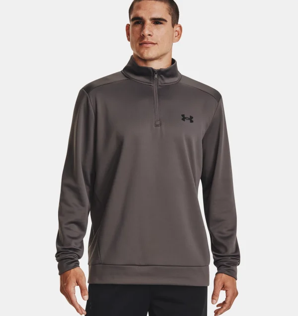 Under Armour Fleece® ¼ Zip Fresh Clay / Black  Black(Men's)