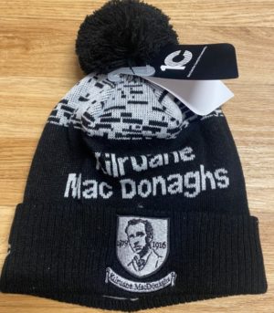 Kilruane Mac Donaghs GAA CLUB Bobble Hat Black/White