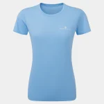 Ronhill  Core SS Tee Shirt Corn Flour Blue / Bright White (Ladies) - Image 3