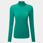 Ronhill  WOMEN'S LIFE PRACTICE Half Zip Top VINE/FLUO YELLOW (Ladies) - Image 2