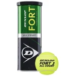 Dunlop Fort Tournament All Court Tennis Ball (3 Pack) - Image 2
